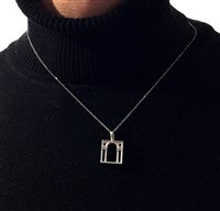 Pendentif Loving Palladio  3D in Argent GRB03 SERLIANA - GRB03 SERLIANA